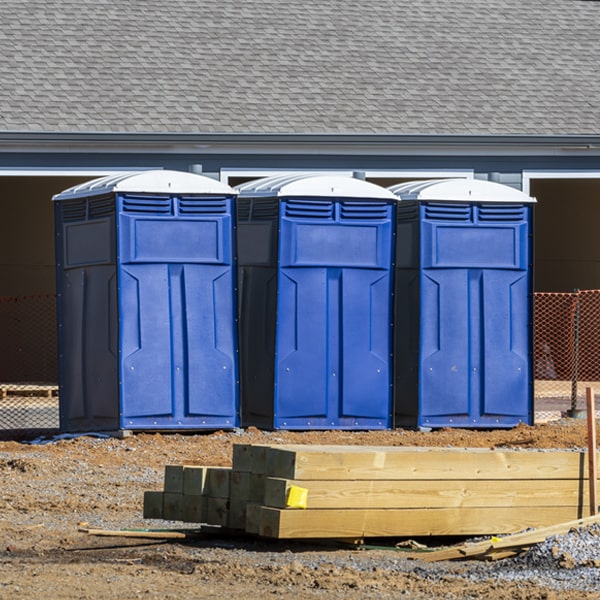 how often are the portable toilets cleaned and serviced during a rental period in Braceville